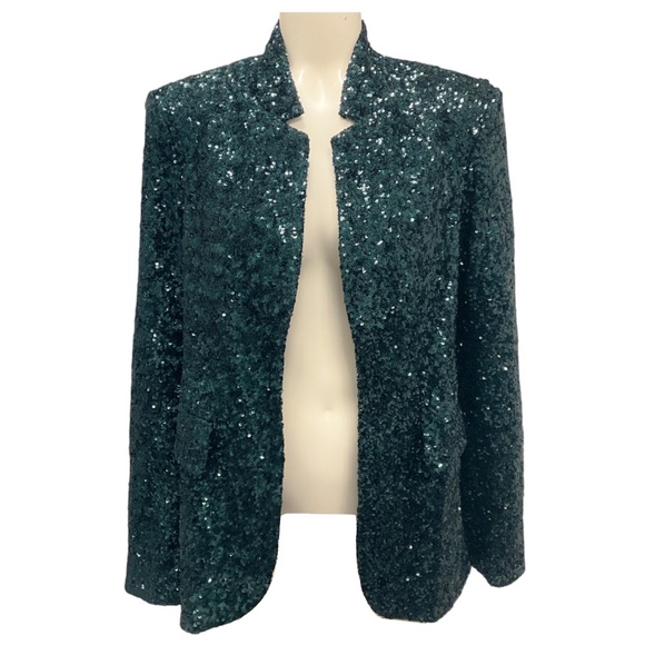 ZADIG & VOLTAIRE PEACOCK VERY SEQUINS BLAZER - Picture 1 of 6